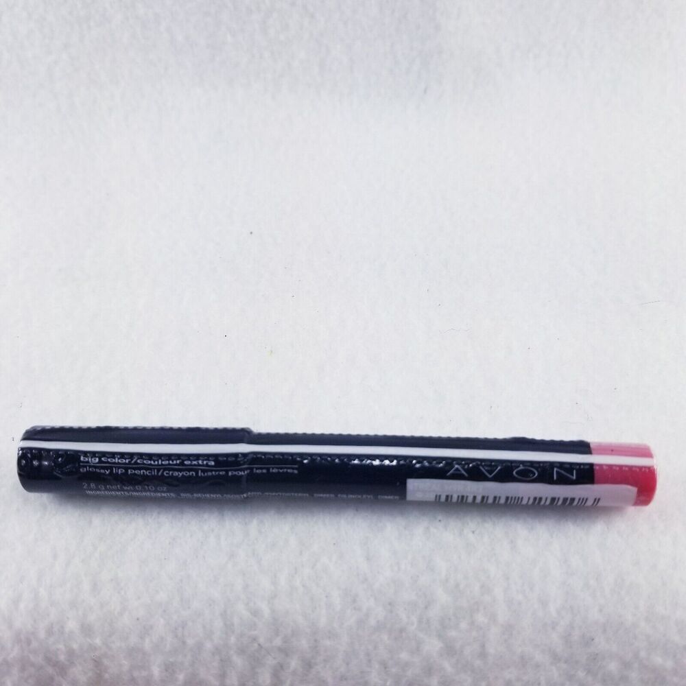 Avon Big Color Glossy Lip Pencil Glossy Angelic Pink Discontinued Color Sealed